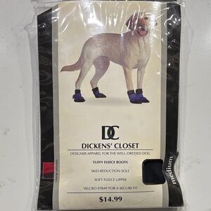 DC Black and Blue Dog Boots